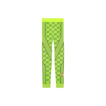 GUCCI Woman Jacquard Gg Jersey Leggings Yellow