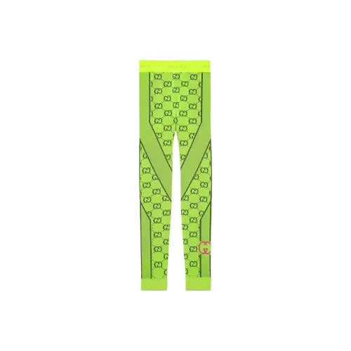 GUCCI Woman Jacquard Gg Jersey Leggings Yellow