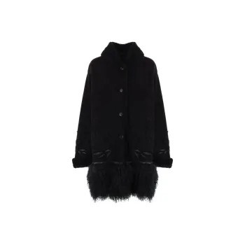 ERMANNO SCERVINO Motif Embroidered Single Breasted Coat