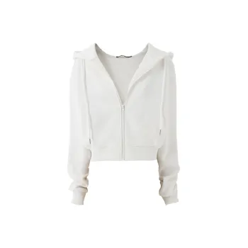 SOON FLOWER Cropped Coat Women's White