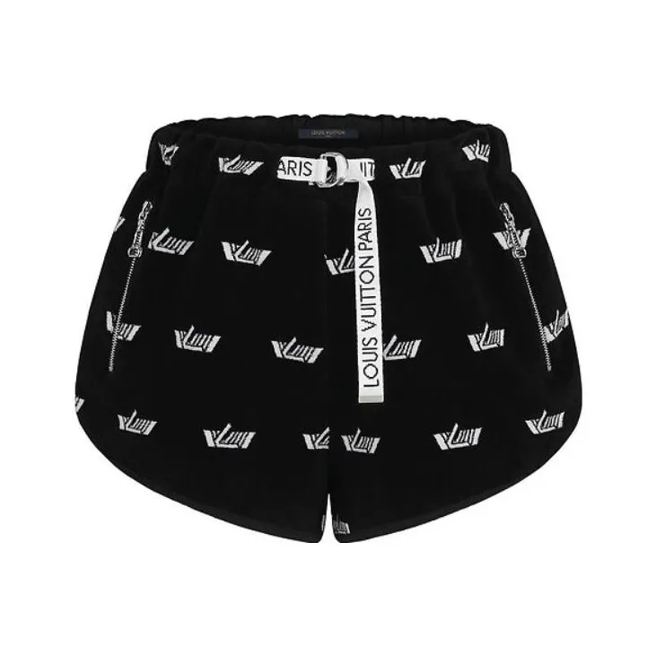 LOUIS VUITTON New Quarterly Products Of LV Knitted Sweatpants Women's Black-0