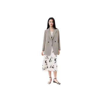 TKY SHOP Business Suit Women's Light Gray