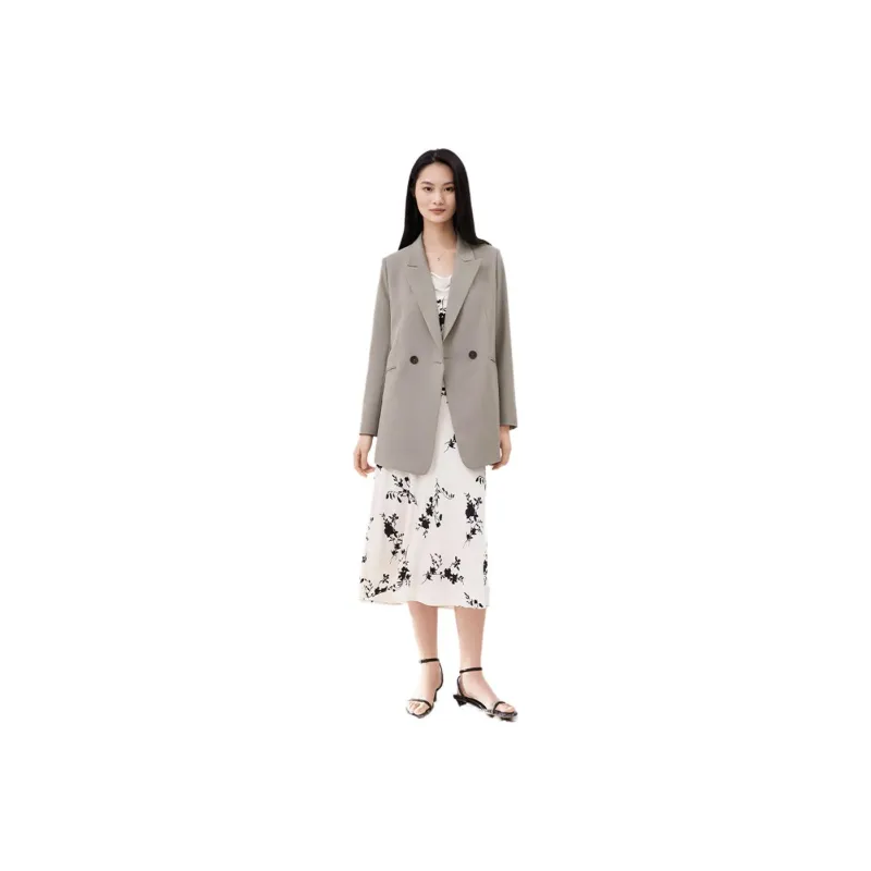 TKY SHOP Business Suit Women's Light Gray-0