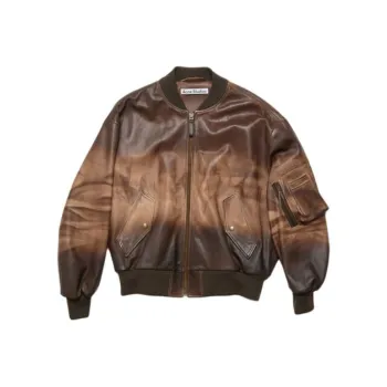 Acne Studios Leather Bomber Jacket