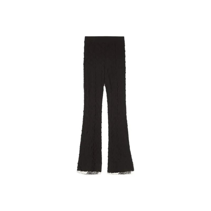 AMBUSH High-Waisted Monogram Flared Trousers-0