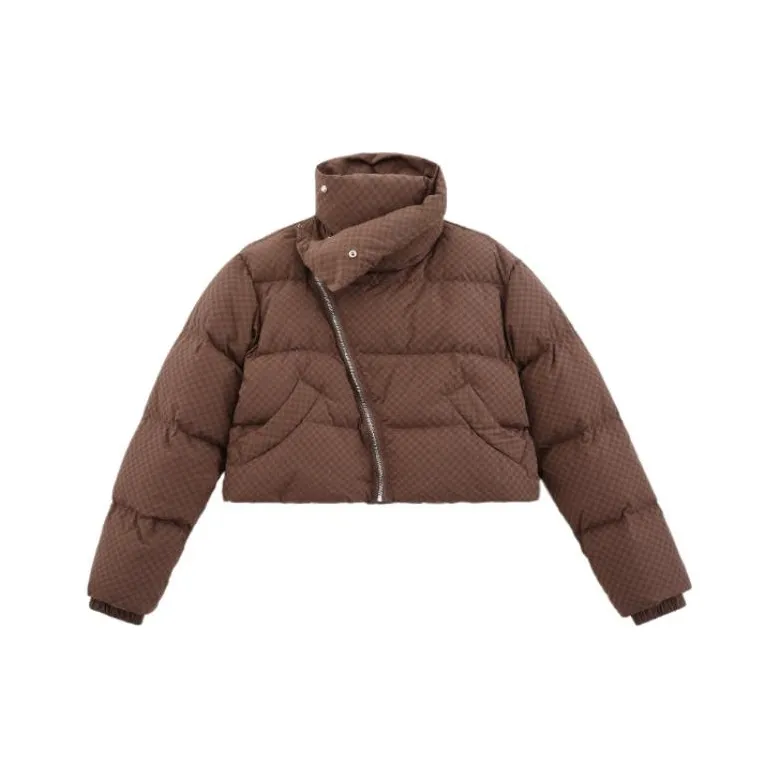 OYANXI Handsome Puffer Jacket Korean Style Trendy Couple Set Loose Fit Puffer Jacket Women's Multicolor-0