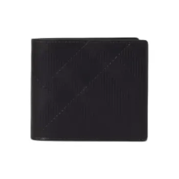 Burberry Embossed Wallet Men's Black