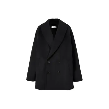 SAINT LAURENT SS24 Coats Women's Black