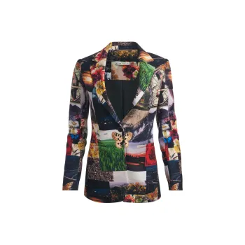 ALICE+OLIVIA FW24 MACEY Business Suit Women's Multicolor