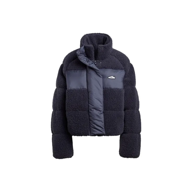 Adidas Velvet Jackets Women's Navy Blue-0