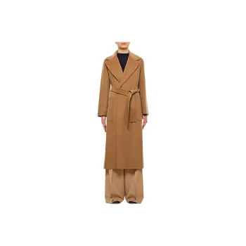 'S MAX MARA Belted Long Sleeved Coat