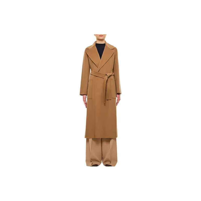 'S MAX MARA Belted Long Sleeved Coat-0