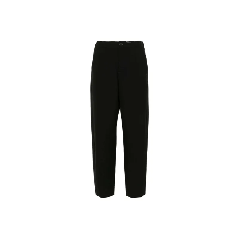 MARNI Logo Embroidered Straight Leg Trousers-0