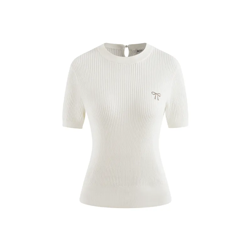 A21 Knitwear Women's Ecru-0