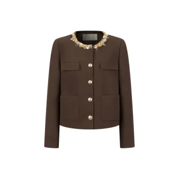 Three Quarters Cropped Coats Women's