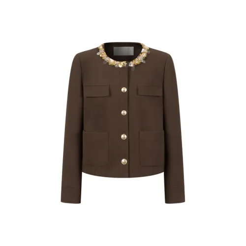 Three Quarters Cropped Coats Women's