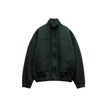ZARA Puffer Jacket Women's Dark Khaki