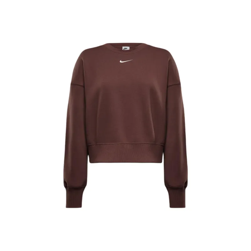 Nike Sportswear Phoenix Fleece Sweatshirt Women's Red Tan/Sail-0