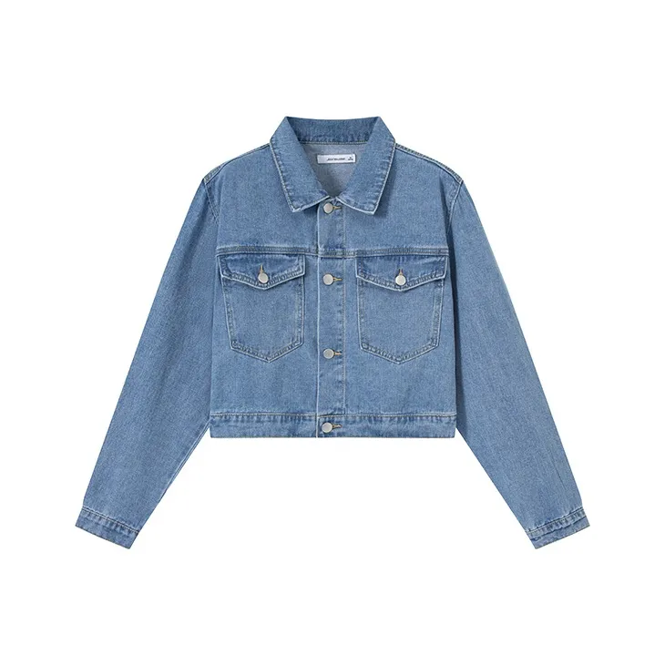 JEANSWEST Denim Jackets Women's Blue-0