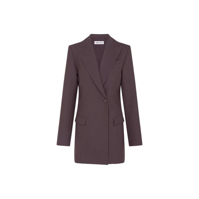 ANNA QUAN SS24 Business Suits Coats Women's Chocolate-0