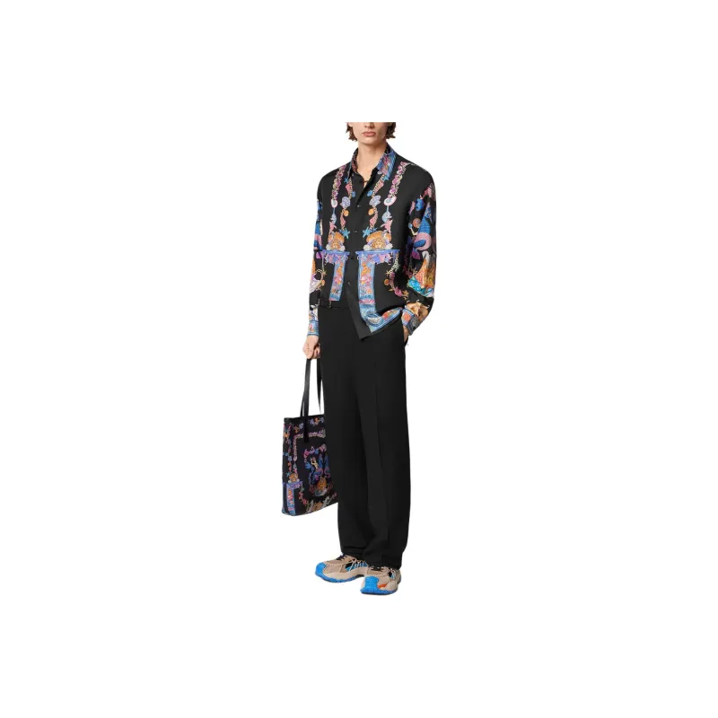 VERSACE Coral Theatre Silk Shirt-1