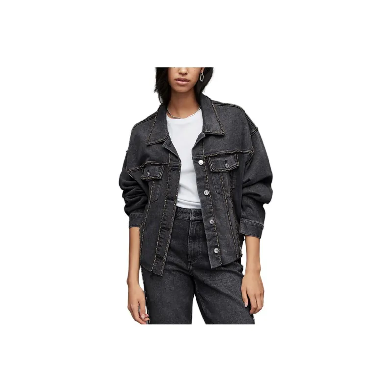 ALLSAINTS Denim Jackets Women's Black-0