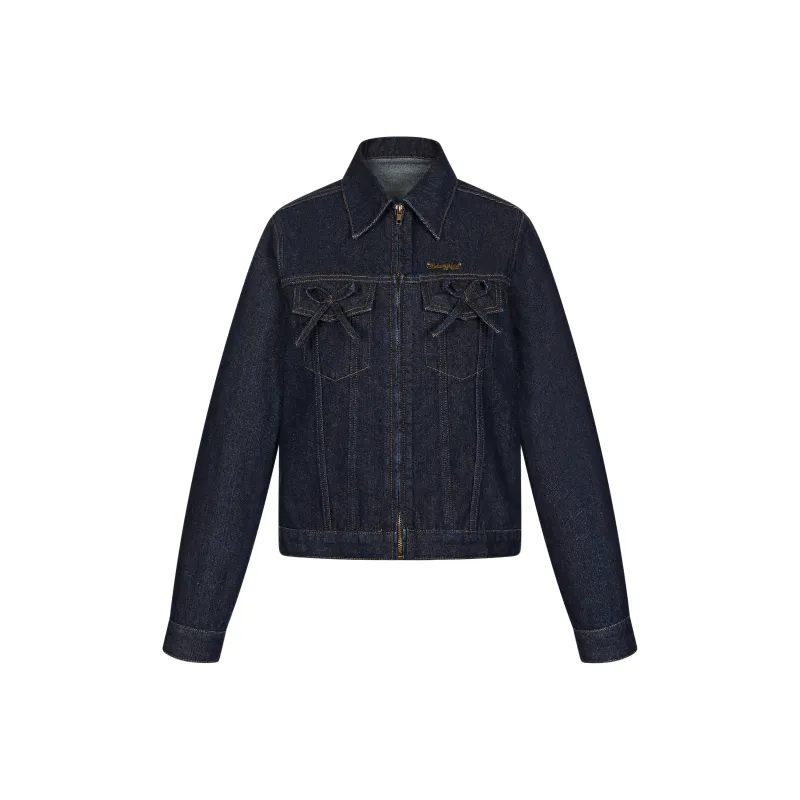 BETWEENAND Denim Jacket Women's Blue-0