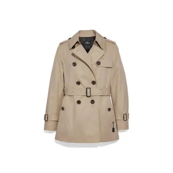COACH Trench Coat Women's Khaki