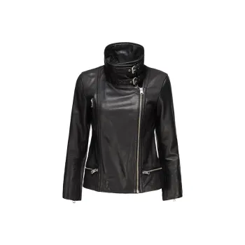 ALLSAINTS Leather Jacket Women's Black