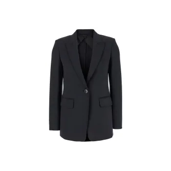 MaxMara Studio Single-Breasted Long-Sleeved Jacket