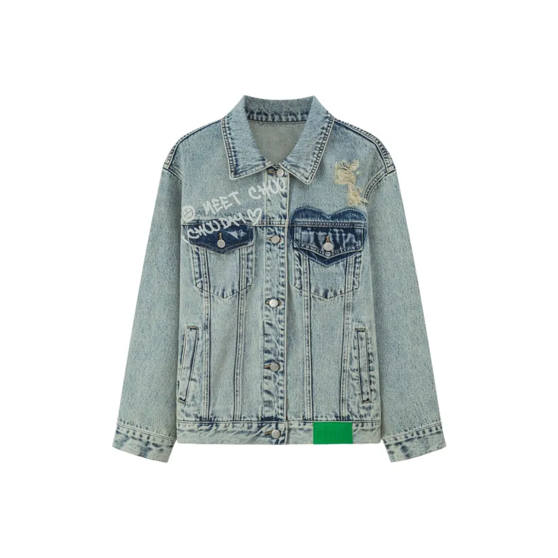 CHUU Denim Jackets Women's Blue-0