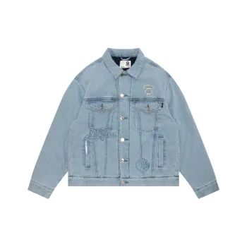 Aape Denim Jackets Women's Blue BLL