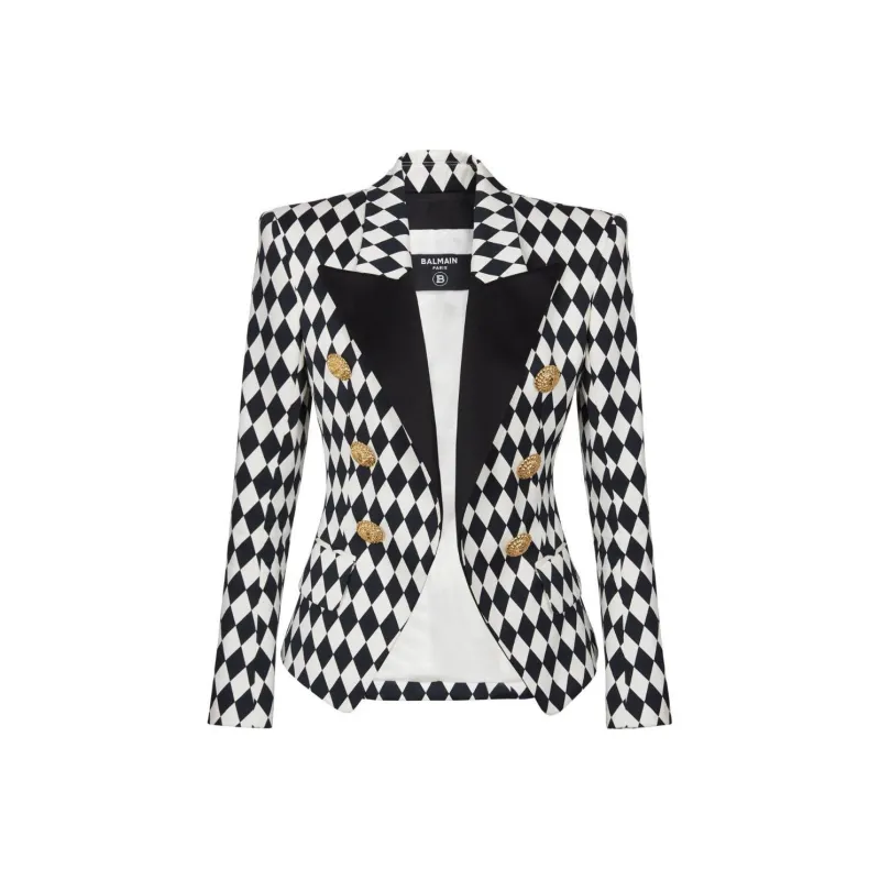 BALMAIN 6 Button Diamond Jacket-0