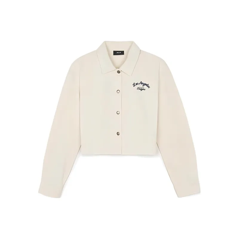 MLB Denim Jackets Women's Cream-0
