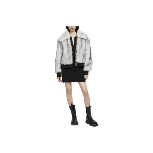 Moose Knuckles Velvet Jackets Women's Gray