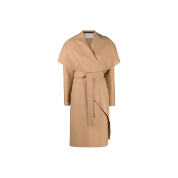 HARRIS WHARF LONDON Belted Wrap Coat