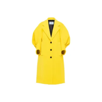 PRADA Velvet Jackets Women's Yellow