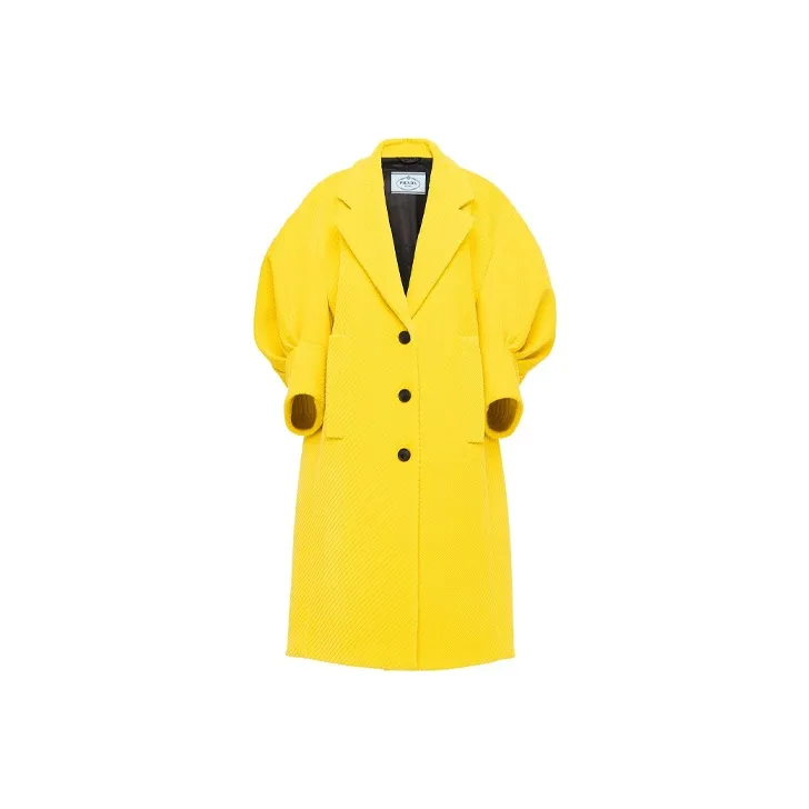 PRADA Velvet Jackets Women's Yellow-0