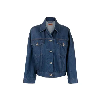 MISSONI Buttoned Long-Sleeved Denim Jacket