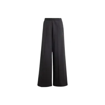 Adidas Originals Premium Essentials Pintuck Wide Leg Joggers Casual Pants Women's Black
