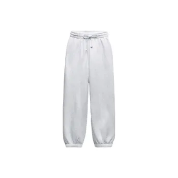 ZARA Casual Pants Women's Zebra Print Gray