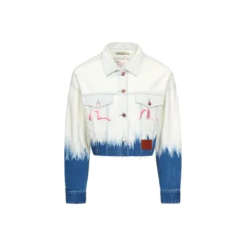 EVISU Denim Jacket Women's White