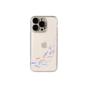 Wei Xin Acrylic Material Dreamy School Of Fish Phone Cases Compatible With IPhone 16/15 Pro Max/Apple 13/14 Pro/Max