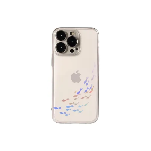 Wei Xin Acrylic Material Dreamy School Of Fish Phone Cases Compatible With IPhone 16/15 Pro Max/Apple 13/14 Pro/Max