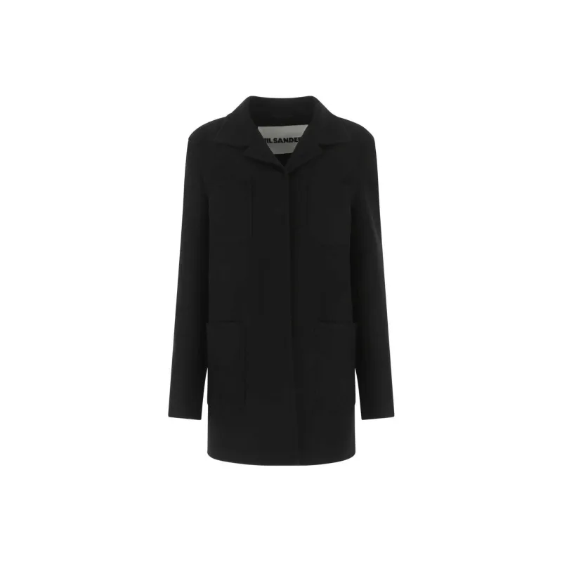 JIL SANDER Coats Women's Black-0