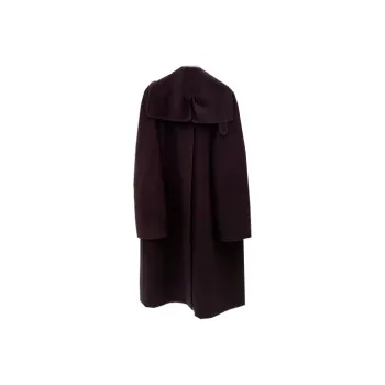 HERMES FW23 Coats Women's Dark Burgundy