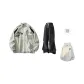 Khaki+Black Pants (Includes 1 White Gray Sweatshirt)