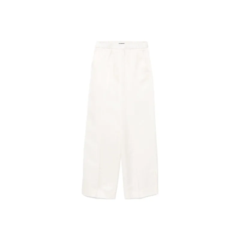 JIL SANDER Satin Trousers-0