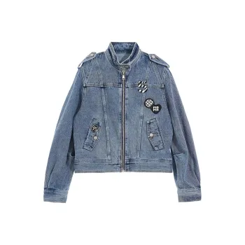 PP Denim Jackets Women's Blue