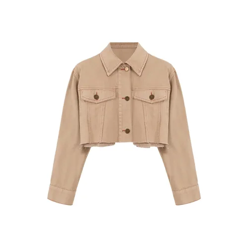 Ladiesfirst Denim Jackets Women's Khaki